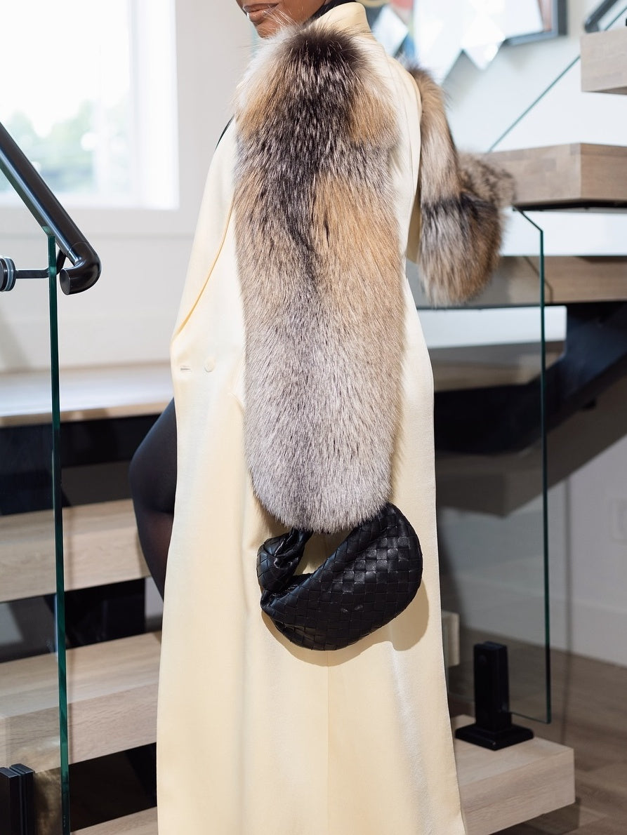 Eco-friendly Fur Stitching Coat