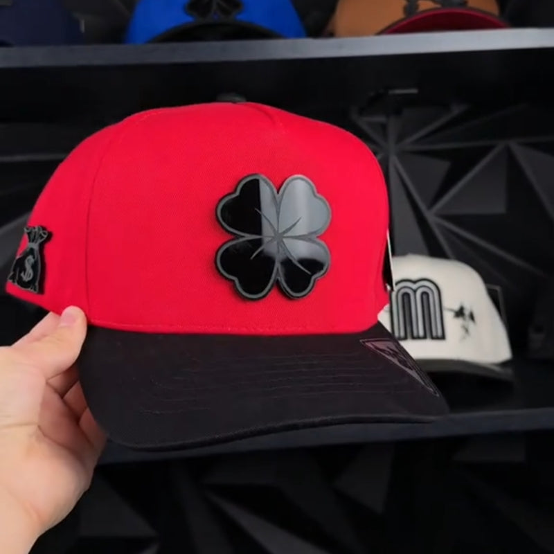 Black Snapback Good Luck Caps