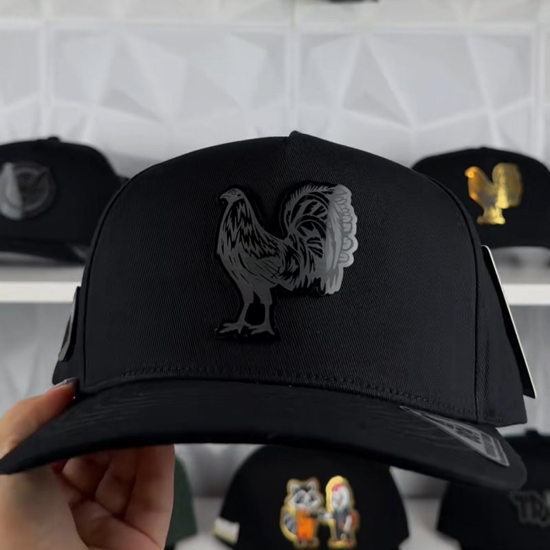 Black Rooster Cap