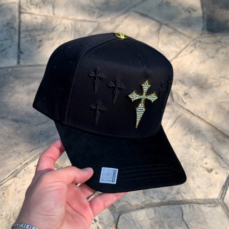 Las Cruces Gold And Black Cap