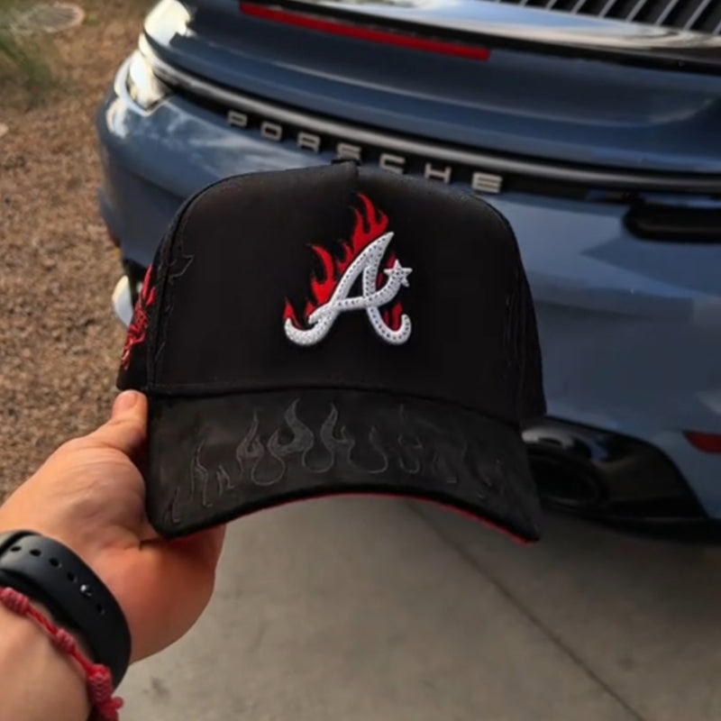 Pro Atlanta Braves Stick Stitch Cap
