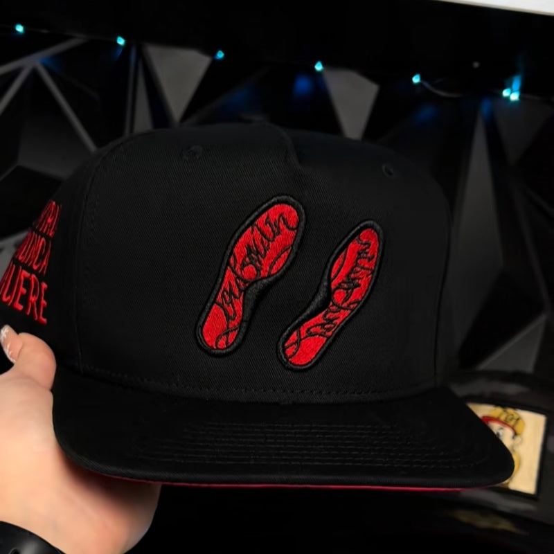 Red Rubber Sole SnapBack
