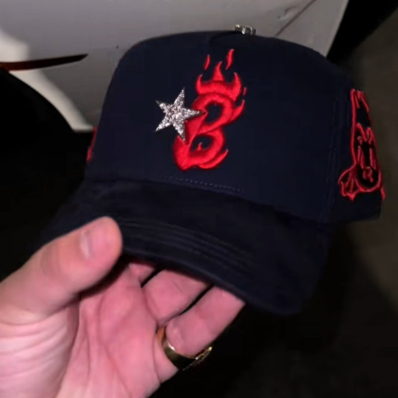 B-STAR Navy Red Snapback Hat