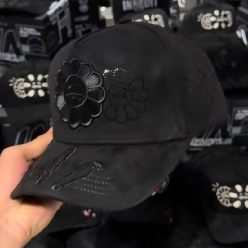 Sad Flower Cap-Black