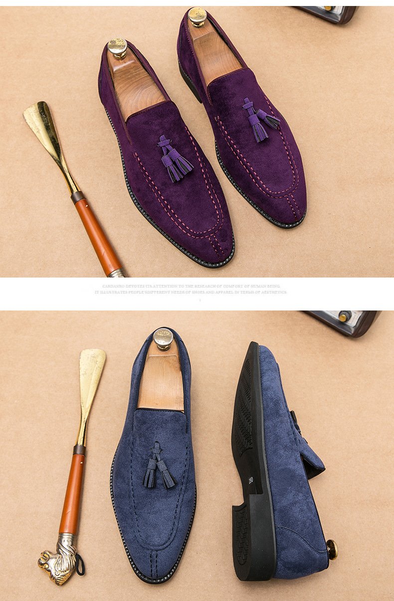 Lincoln Loafer - Night Blue Suede Shoes - MTO