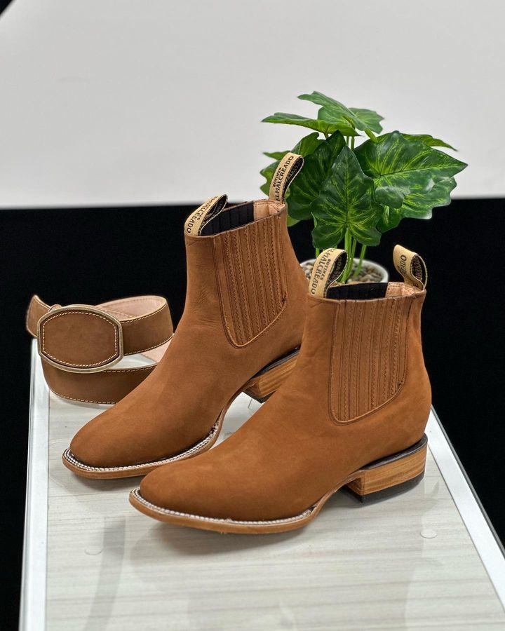 The Irlanda Honey Tooled Boots