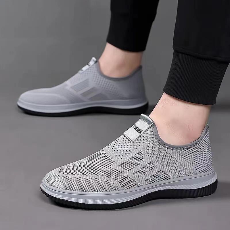 (⏰Last Day Promotion $6 OFF)Men's Loafers & Slip-Ons Flyknit Shoes Casual Daily   Breathable Walking Shoes(Buy 2 Free Shipping✔️)