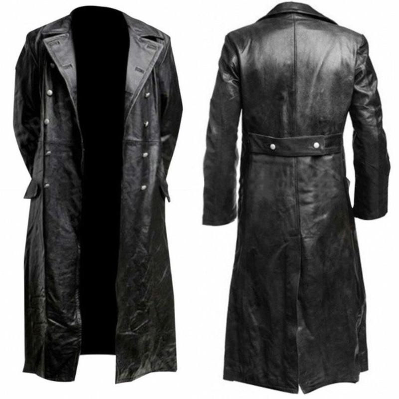 German Classic Leather Coat