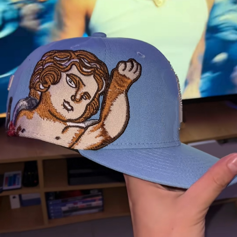 Jon Stan Embroidered Angels Hat
