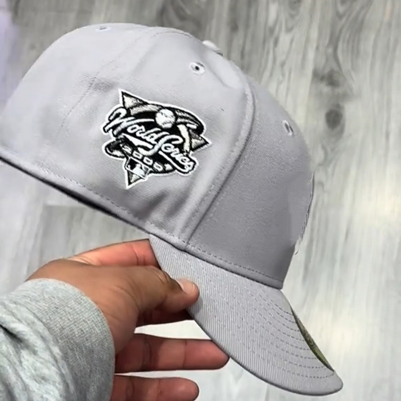 All Grey Black Heart Cap