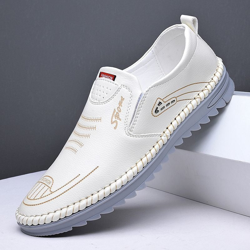 Business casual leather shoes