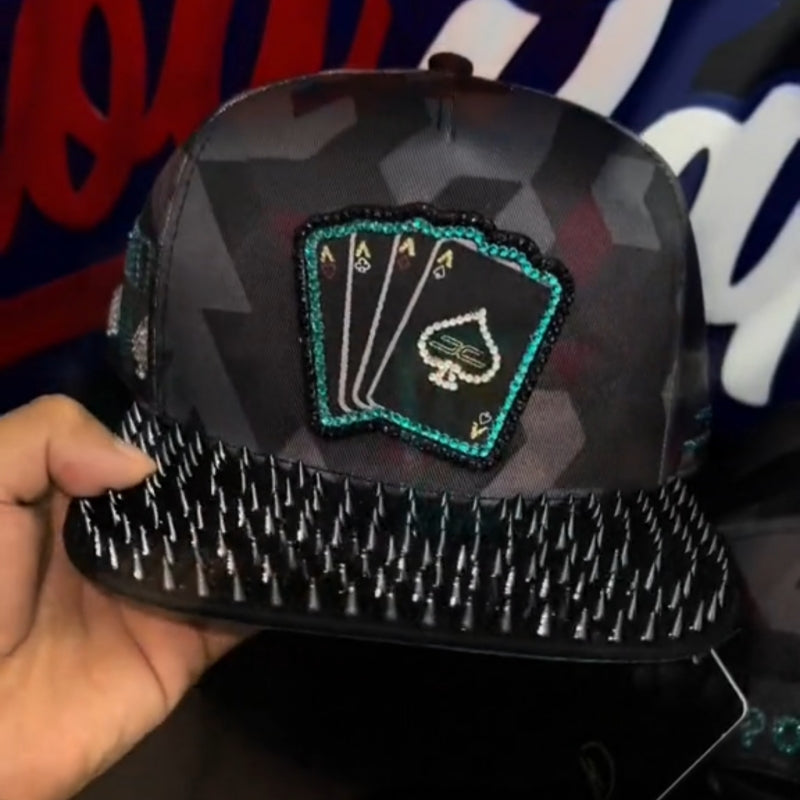 Camo Rivet Cap Poker Cap