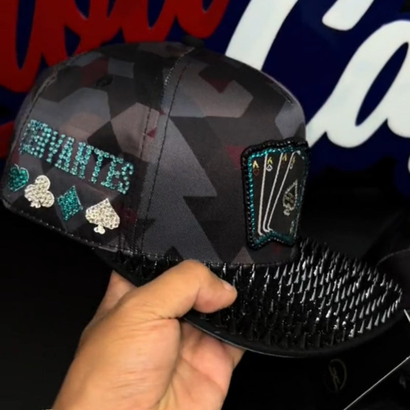 Camo Rivet Cap Poker Cap