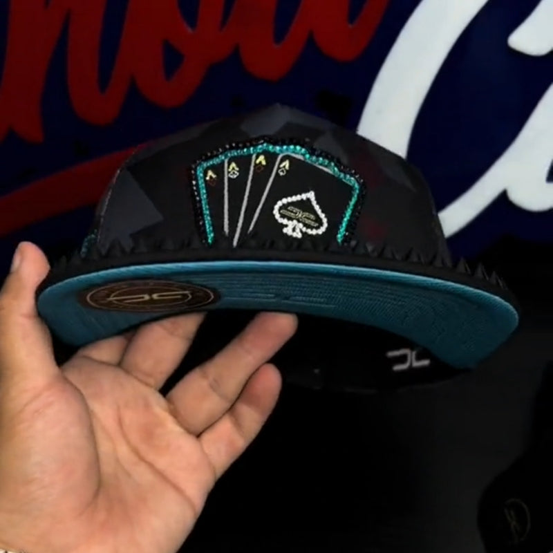 Camo Rivet Cap Poker Cap
