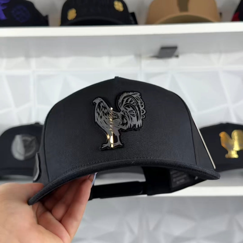 Black Rooster Cap