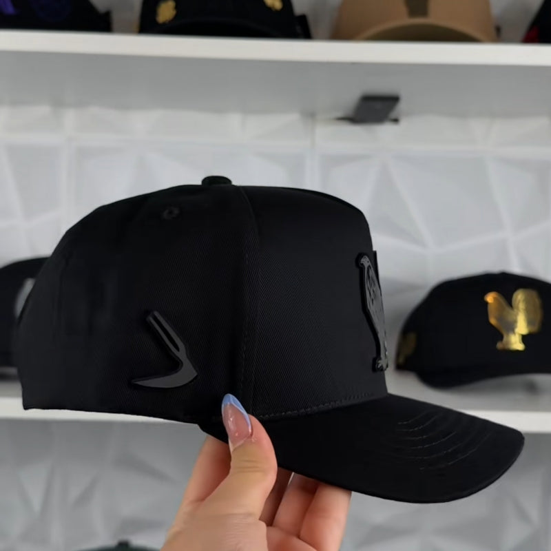 Black Rooster Cap