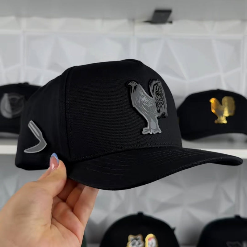 Black Rooster Cap