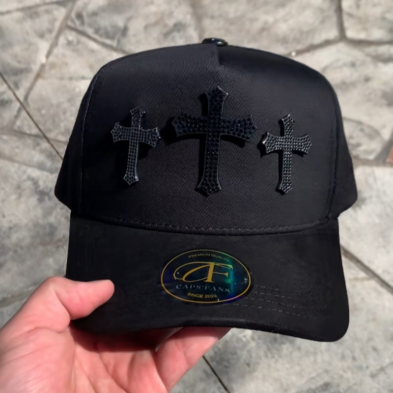 3 Cruces All Black Cap
