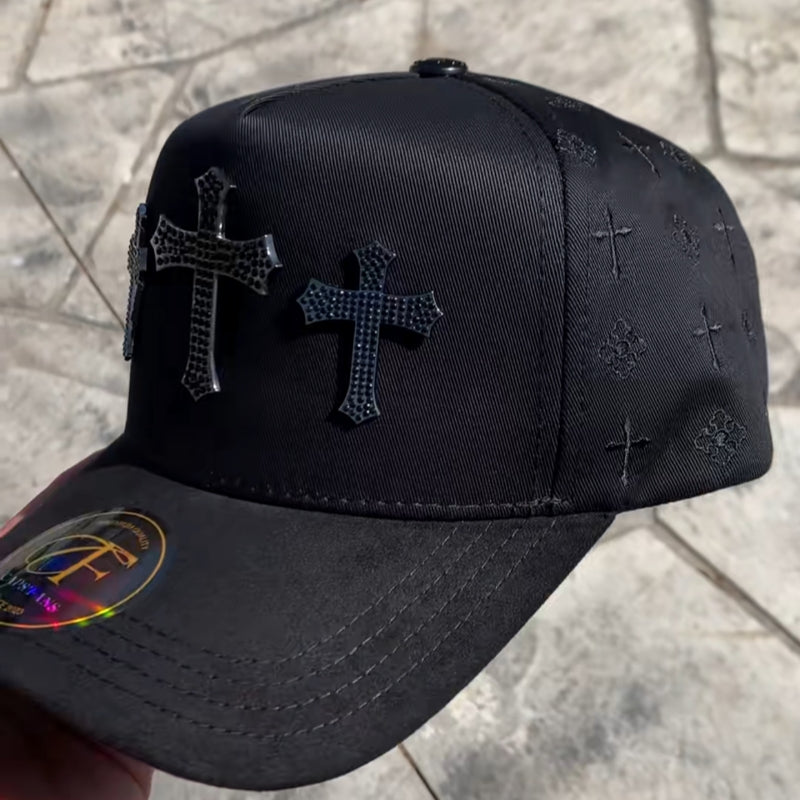 3 Cruces All Black Cap