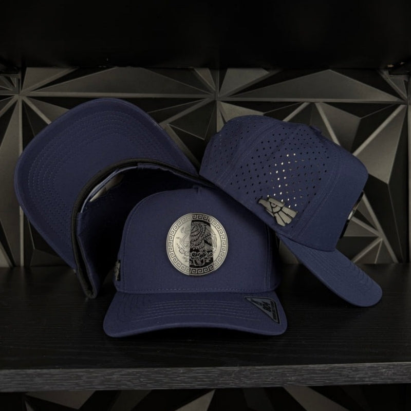 Navy Hydro Plate SnapBack Cap