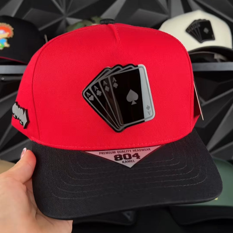 JC Brand Poker Cap-Red