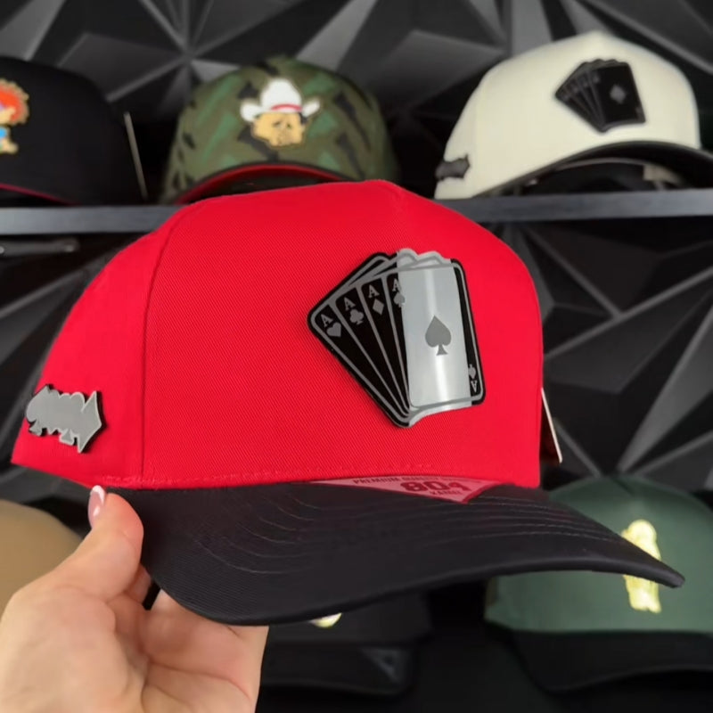 JC Brand Poker Cap-Red