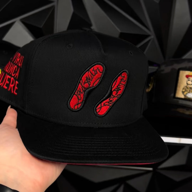 Red Rubber Sole SnapBack