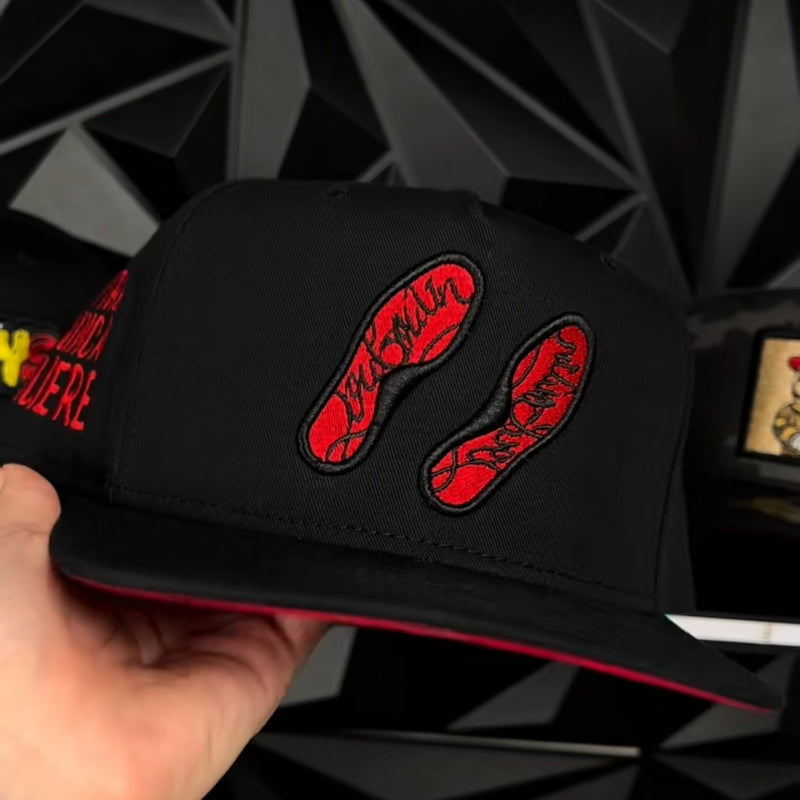 Red Rubber Sole SnapBack