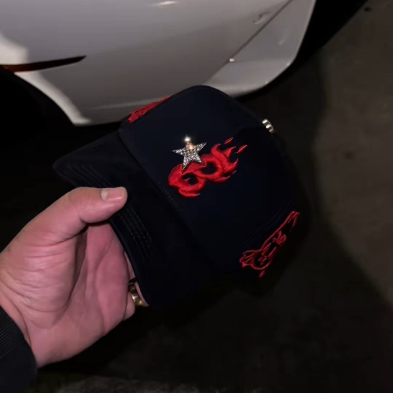 B-STAR Navy Red Snapback Hat