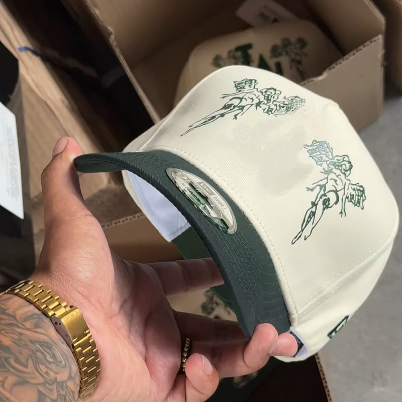 Angel Embroidery Snapback Cap