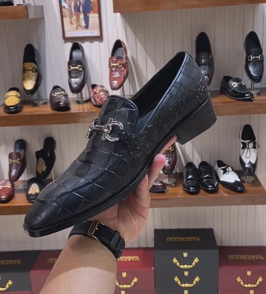 Italian Handmade Crocodile Leather Loafers