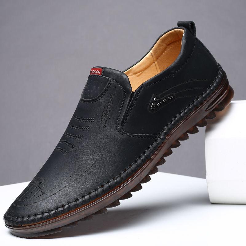 Business casual leather shoes