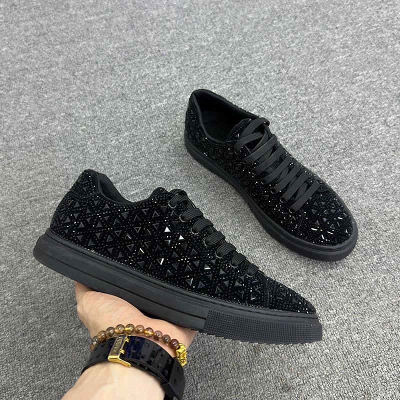 Men's Rhinestone Skate Shoes