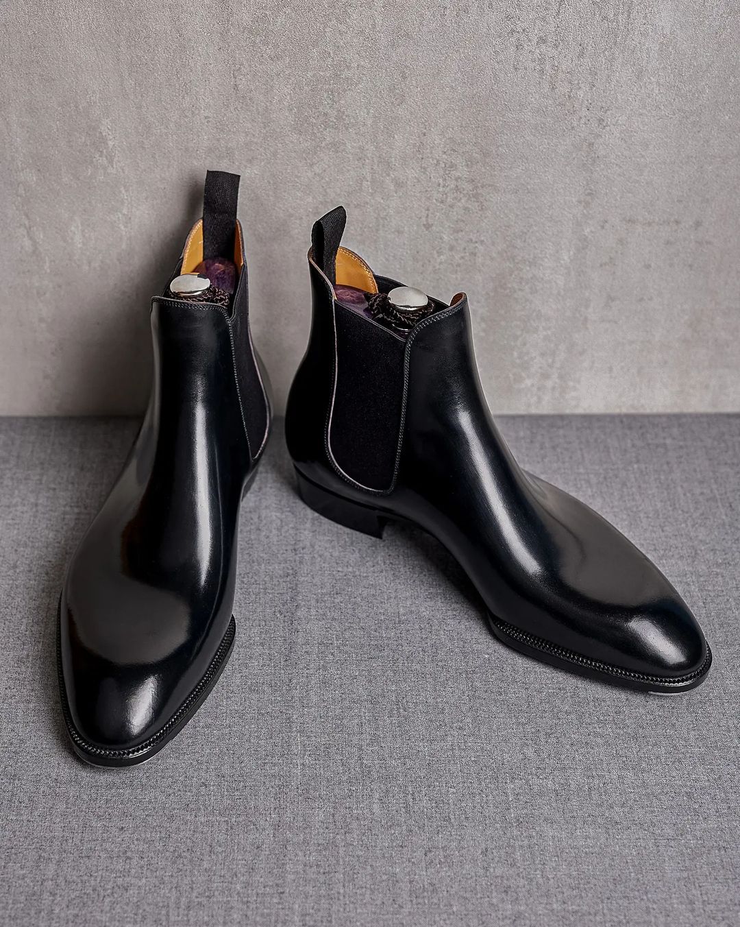 Height Increasing Leather Fenland Slip On Chelsea Boots