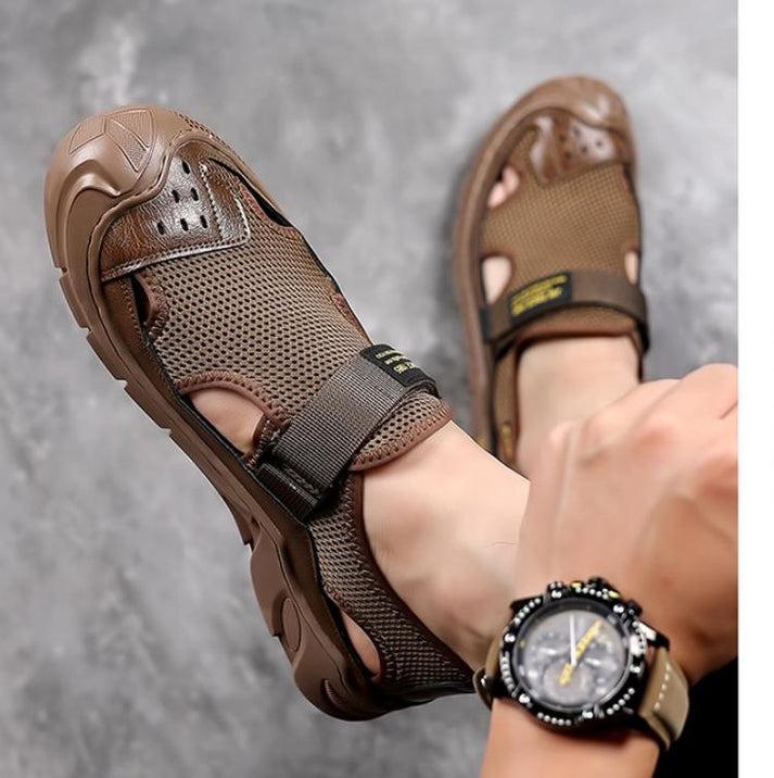 Men's Breathable Leather Sandals