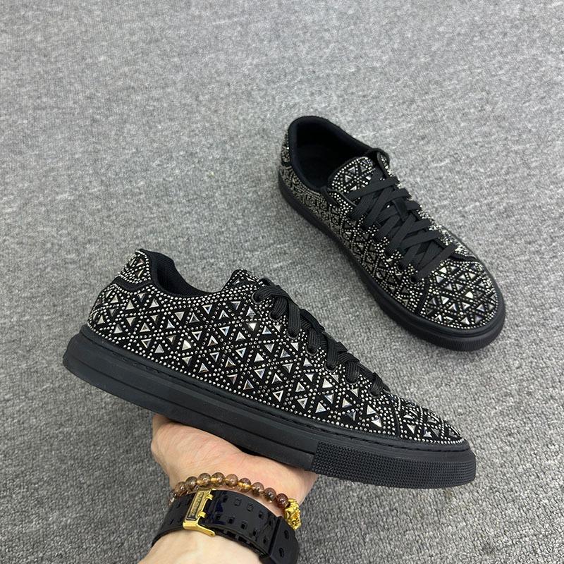 Men's Rhinestone Skate Shoes