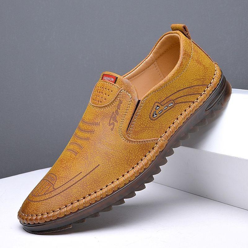 Business casual leather shoes