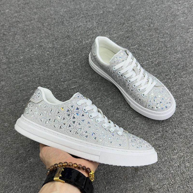 Men's Rhinestone Skate Shoes