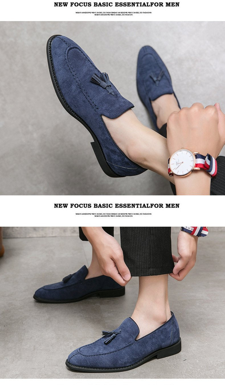 Lincoln Loafer - Night Blue Suede Shoes - MTO