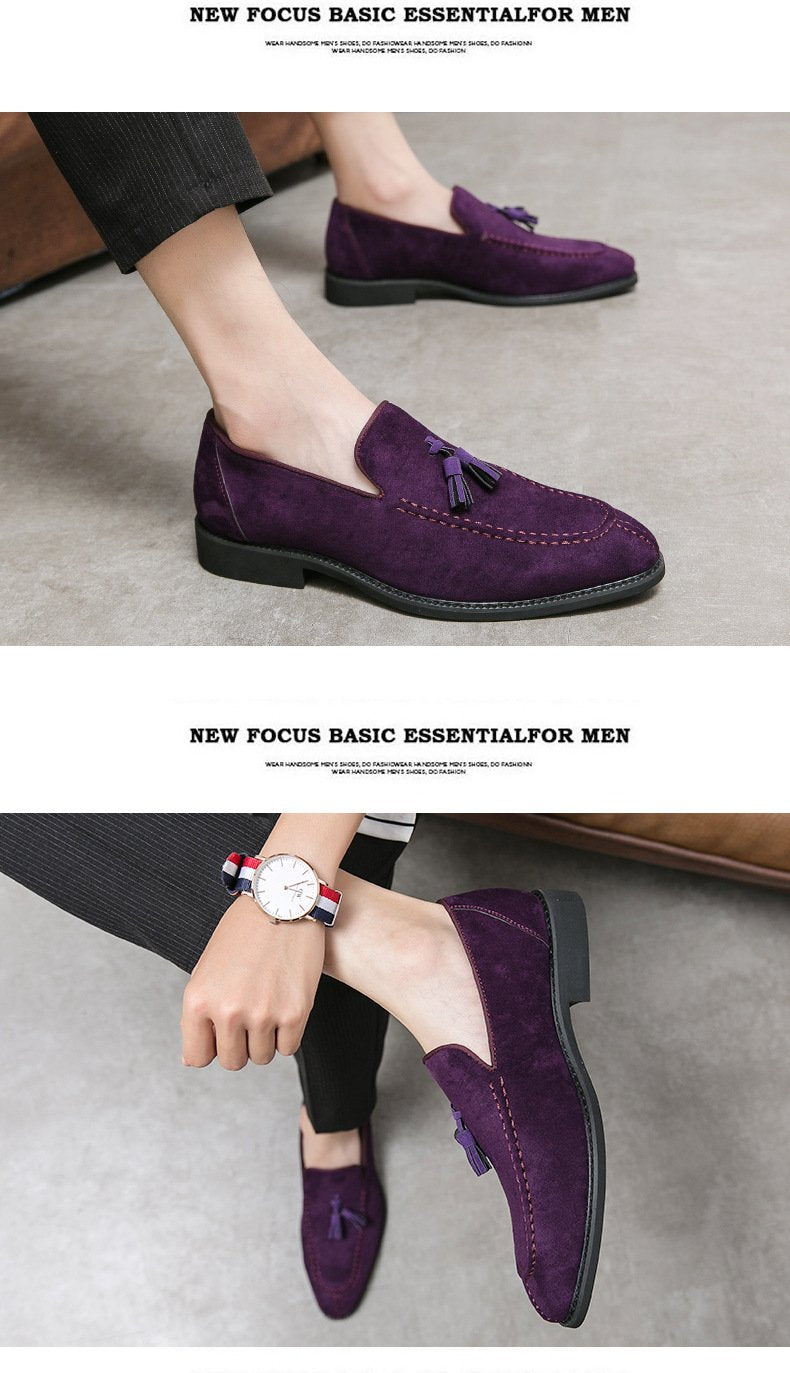 Lincoln Loafer - Night Blue Suede Shoes - MTO