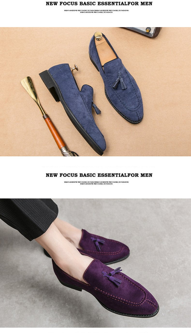 Lincoln Loafer - Night Blue Suede Shoes - MTO