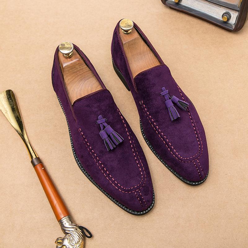 Lincoln Loafer - Night Blue Suede Shoes - MTO