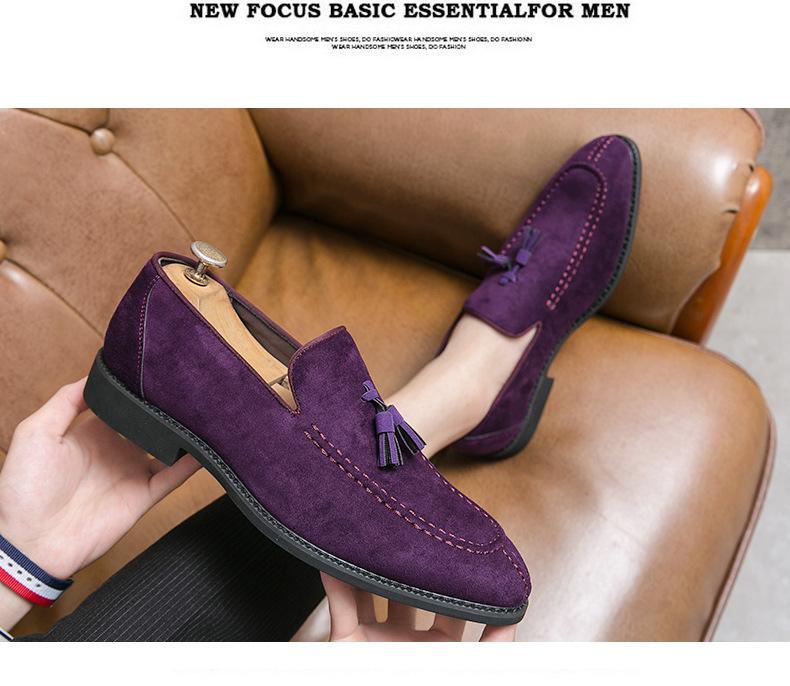 Lincoln Loafer - Night Blue Suede Shoes - MTO