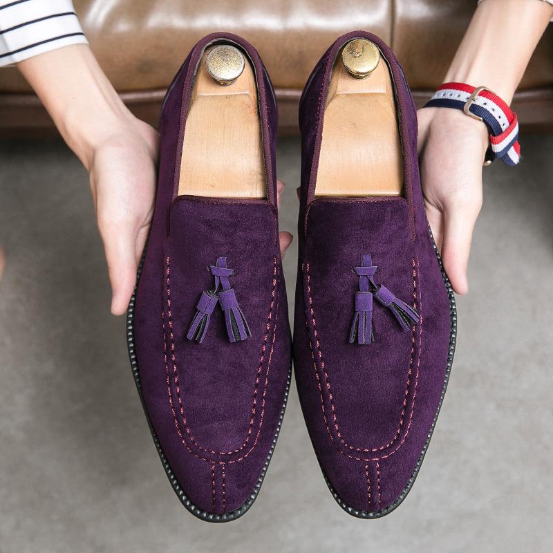 Lincoln Loafer - Night Blue Suede Shoes - MTO