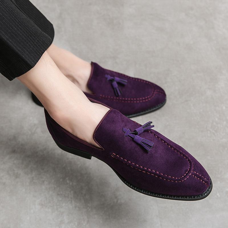 Lincoln Loafer - Night Blue Suede Shoes - MTO