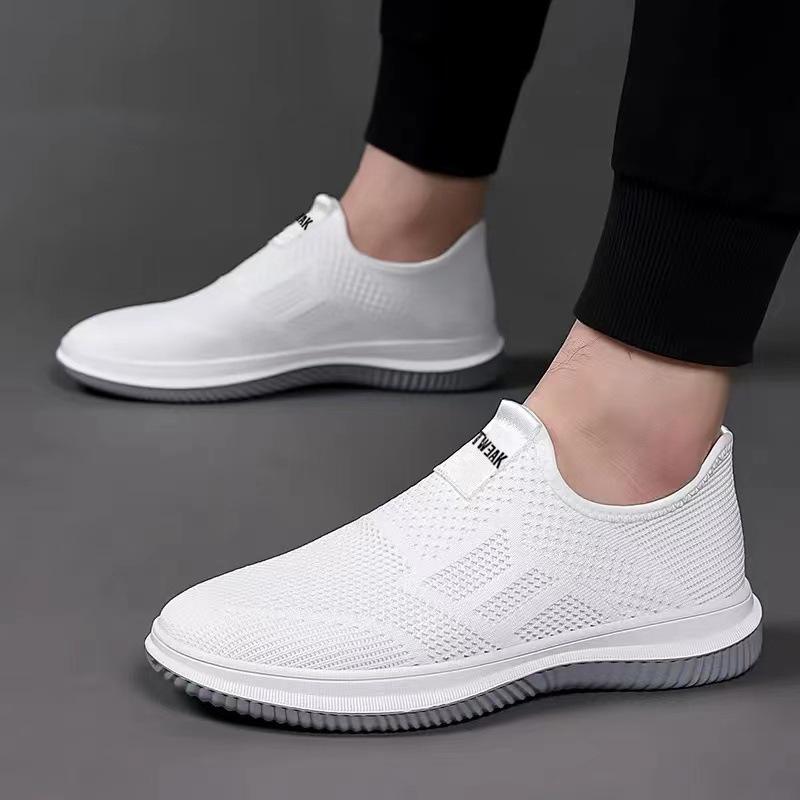 (⏰Last Day Promotion $6 OFF)Men's Loafers & Slip-Ons Flyknit Shoes Casual Daily   Breathable Walking Shoes(Buy 2 Free Shipping✔️)