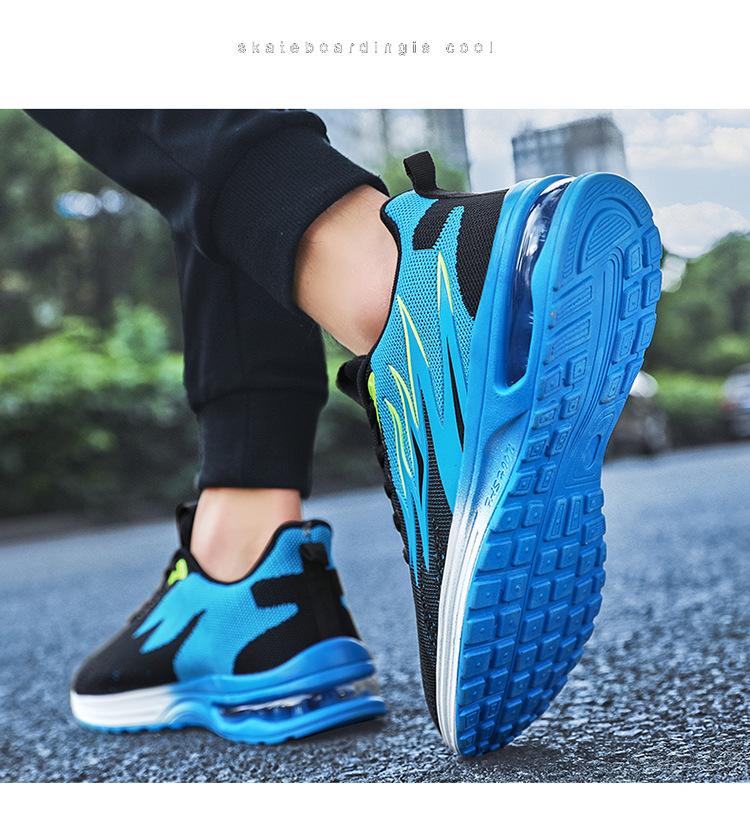 Men's Breathable Soft Soled Flame Pattern Running Shoes