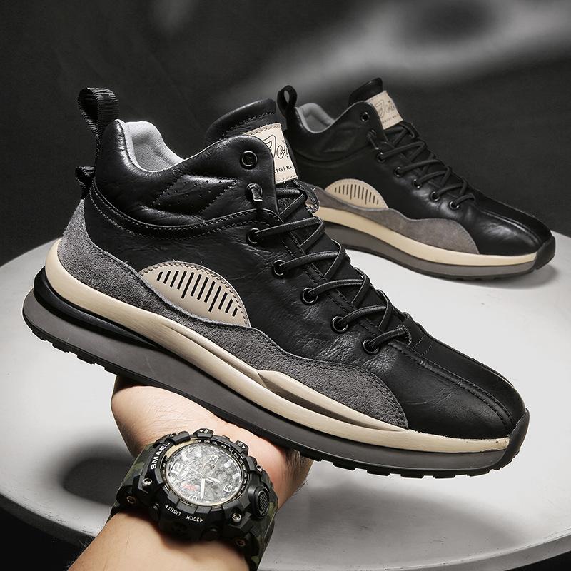 Men's Leatherette Casual Daily PU Waterproof Sneakers