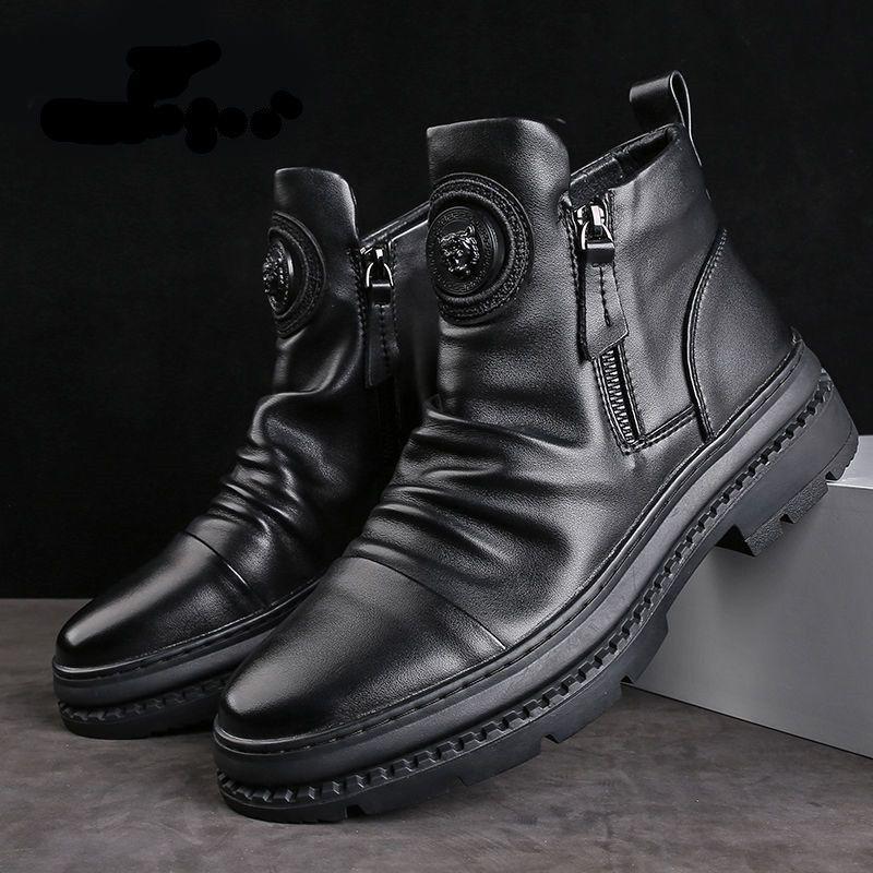 Men's Italian Handmade Leather Martin Boots